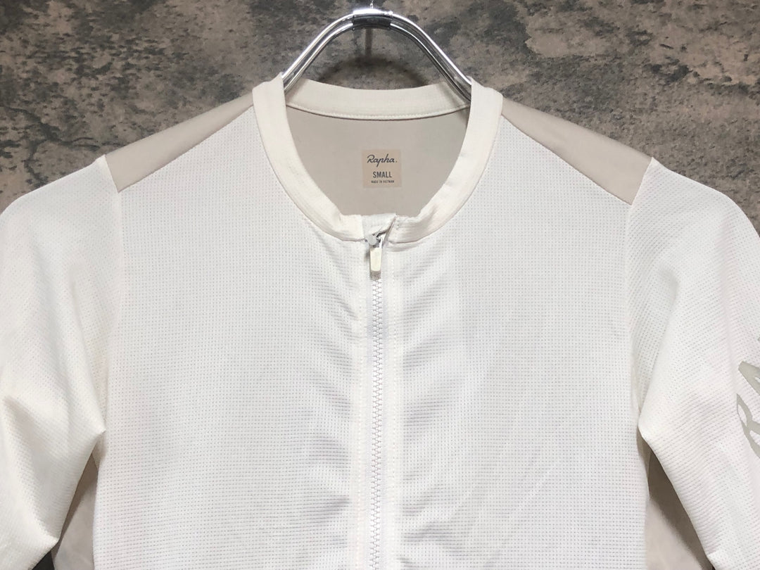 KP598 ラファ Rapha WOMEN'S PRO TEAM JERSEY 半袖 サイクルジャージ 白 レディース S