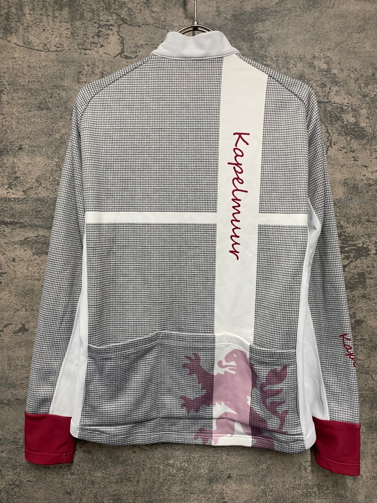 JD828 カペルミュール KAPELMUUR 長袖 サイクルジャージ 白 グレー M