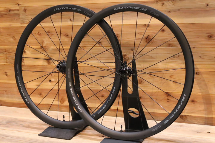 未走行品！ シマノ SHIMANO デュラエース DURA-ACE WH-R9270-C36-TL 12S 21C カーボン チューブレス ロードバイク ホイールセット 【広島店】