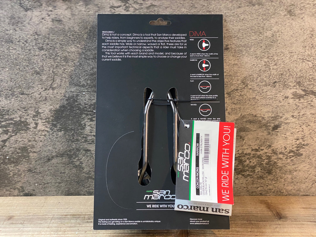 JR311 san marco CONCOR RACiNG サドル NARROW XSiLiTE レール 黒黄