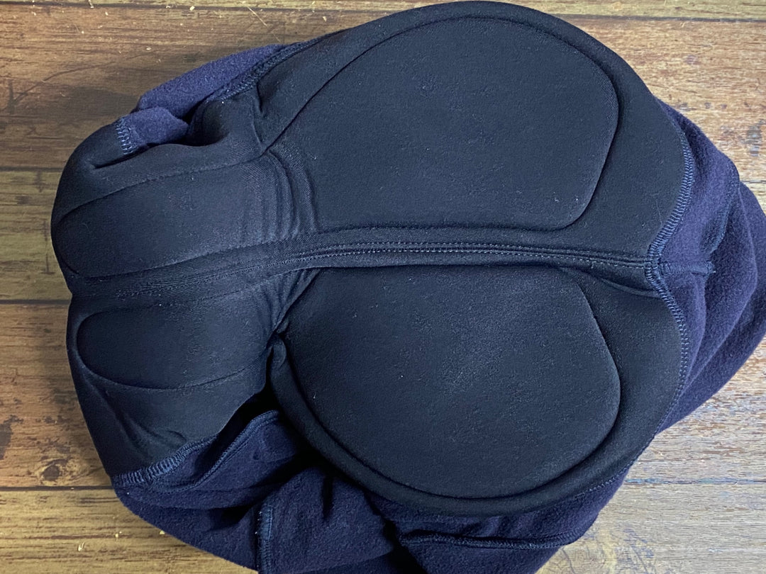 JS012 ラファ Rapha CORE CARGO WINTER TIGHTS WITH PAD カーゴ ビブタイツ 紺 黒 M 裏起毛