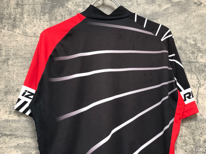 KK342 パールイズミ PEARL iZUMi 半袖 サイクルジャージ 黒 赤 L