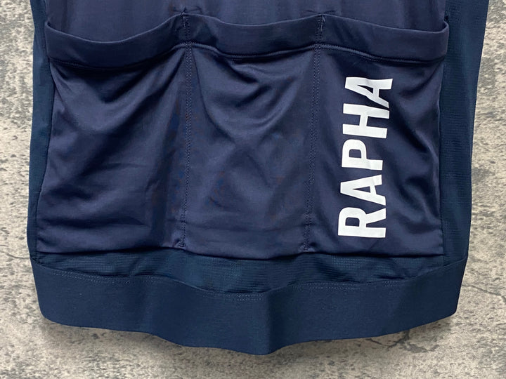 JW384 ラファ Rapha PRO TEAM TRAINING JERSEY 半袖 サイクルジャージ 黒紺 M