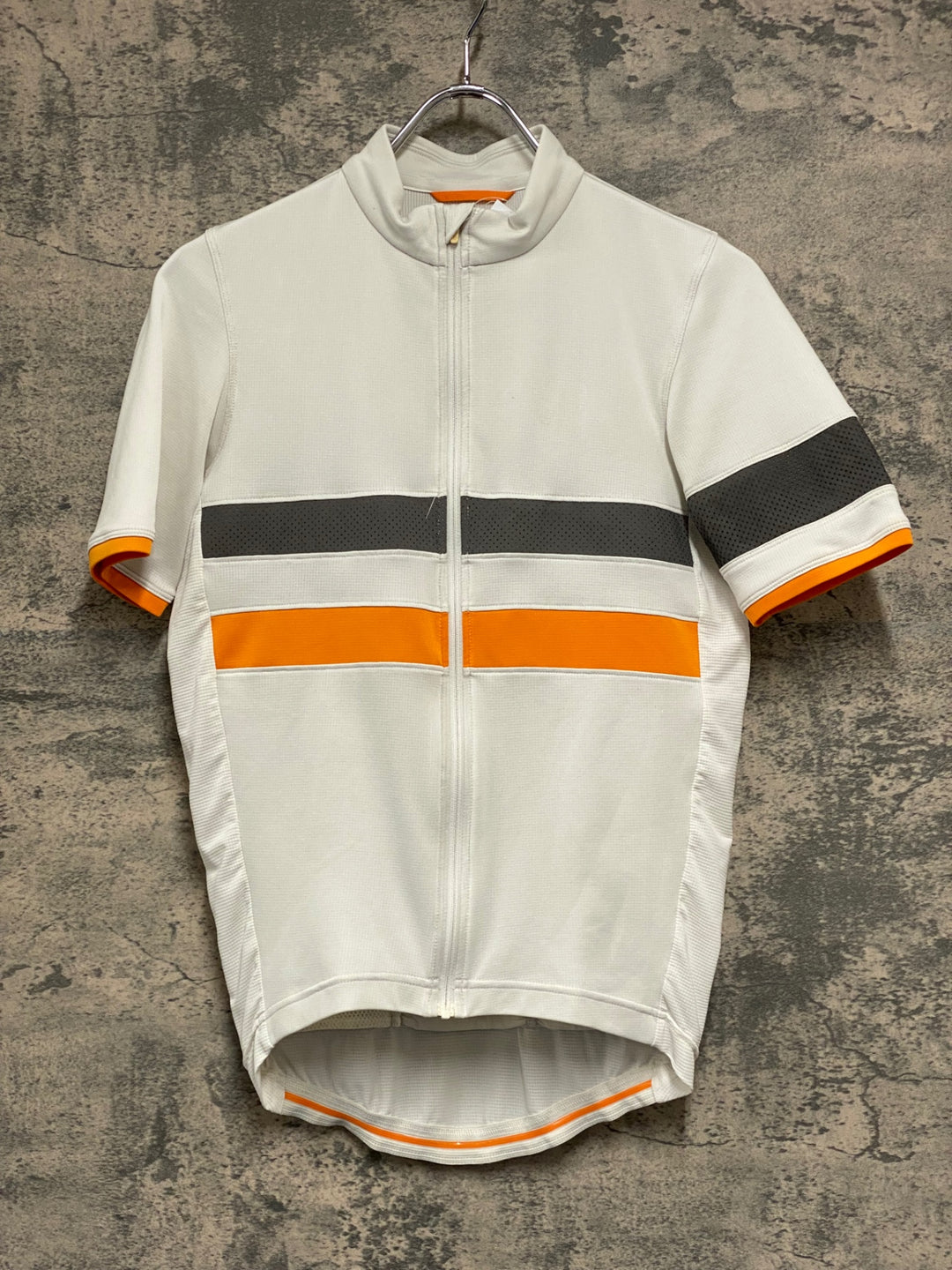 JU101 ラファ Rapha BREVET LIGHTWEIGHT JERSEY 半袖サイクルジャージ 白 サイズ不明