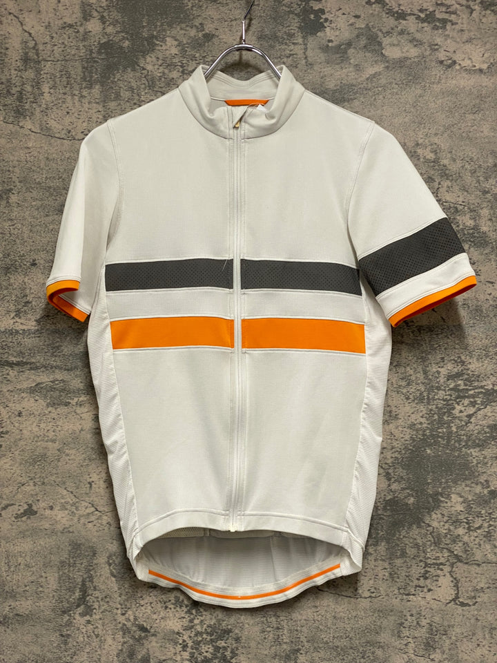 JU101 ラファ Rapha BREVET LIGHTWEIGHT JERSEY 半袖サイクルジャージ 白 サイズ不明