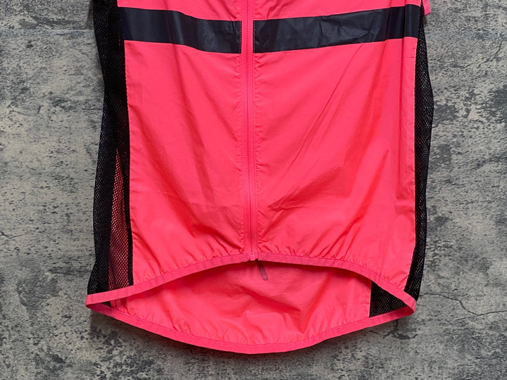 KF563 ラファ Rapha BREVET GILET サイクルベスト ジレ ピンク S リフレクト部擦れ