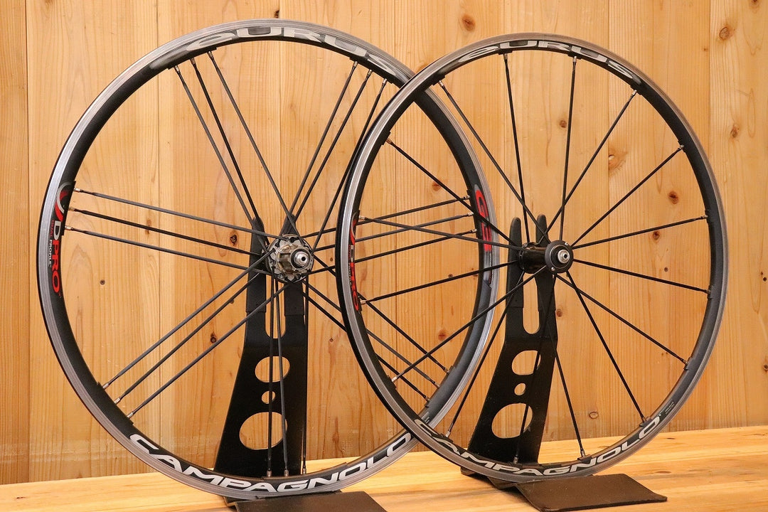 カンパニョーロ CAMPAGNOLO ユーラス EURUS アルミ クリンチャー ホイールセット カンパニョーロ 11S/12S ナローリム 15C 【芦屋店】