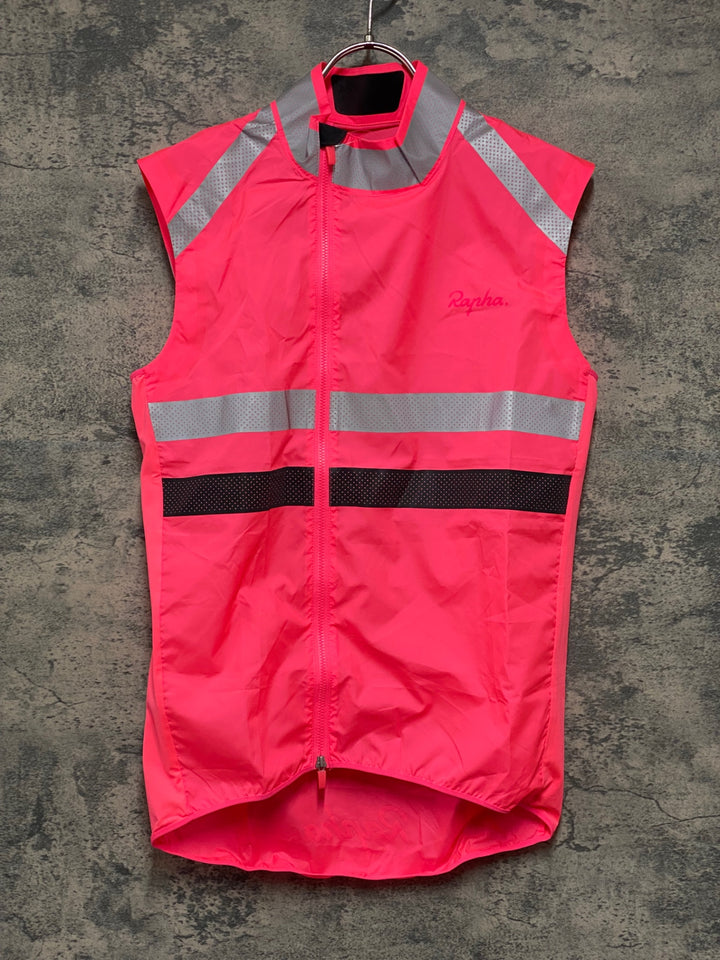 KH994 ラファ Rapha BREVET VISIBILITY GILET サイクルベスト ジレ ピンク S