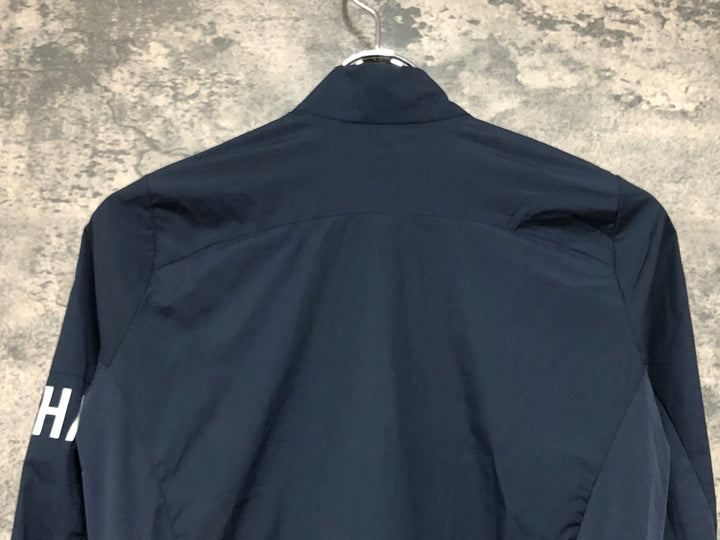 KM121 ラファ Rapha WOMEN'S PRO TEAM LIGHTWEIGHT WIND JACKET 長袖 ウィンドブレーカー 紺 XS