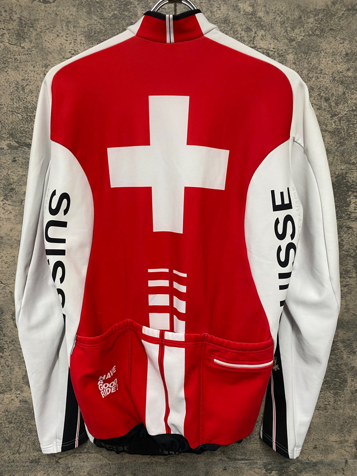 JU440 アソス ASSOS 長袖 サイクルジャージ SWISSカラー Lサイズ