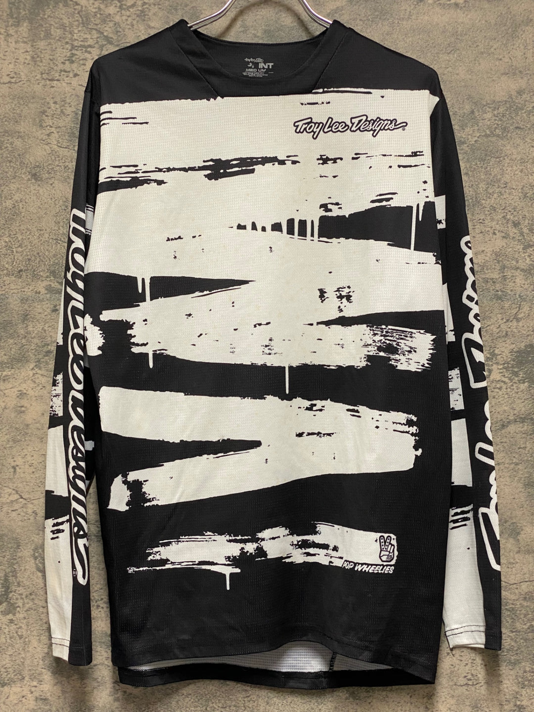 KP612 Troy Lee Designs 長袖 Tシャツ 黒 白 M