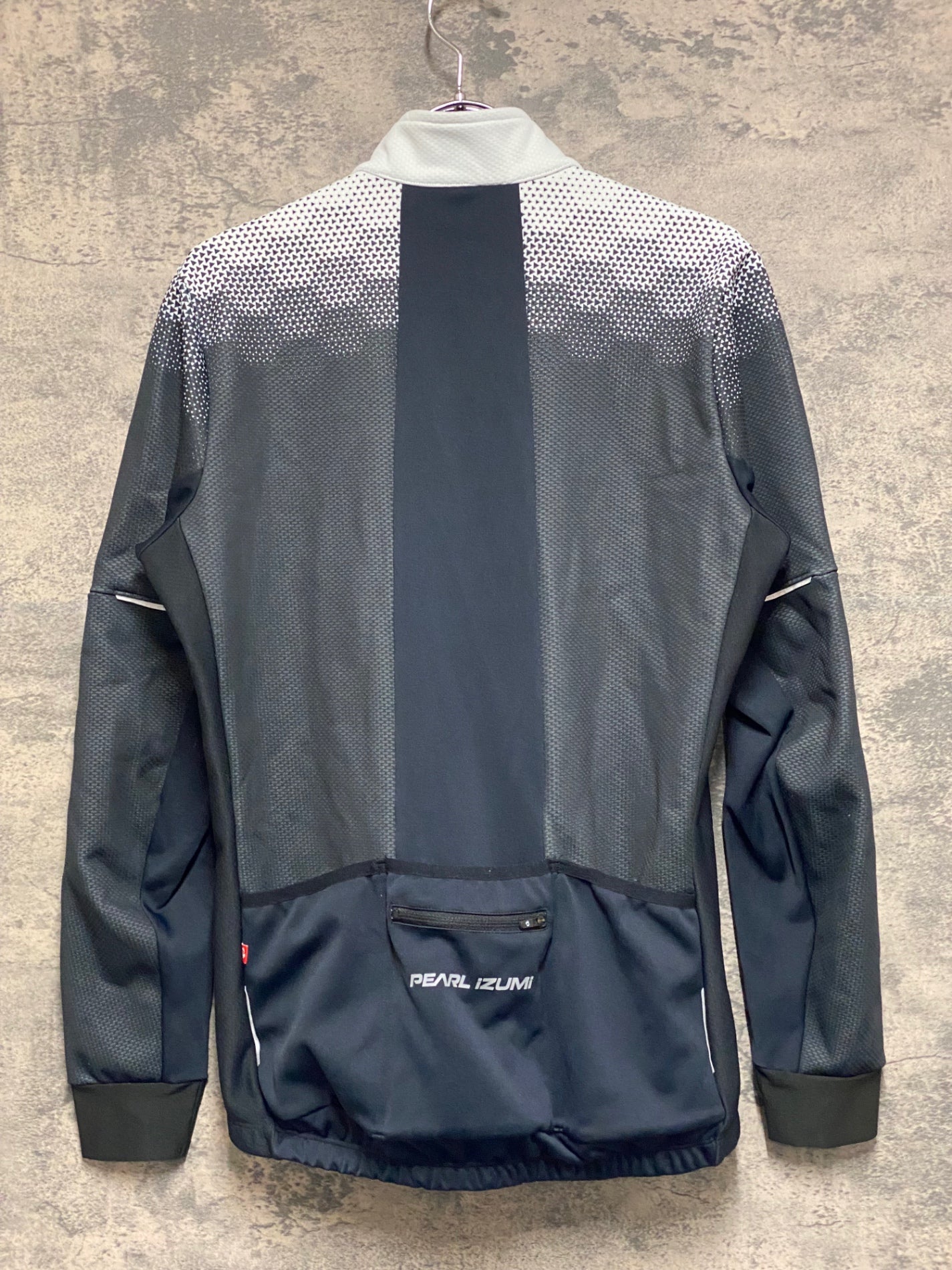 KE195 パールイズミ PEARL iZUMi 長袖 サイクルジャケット 白黒 L 裏