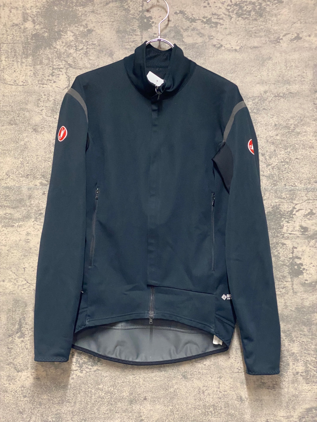 KD316 カステリ CASTELLI ロッソコルサ ROSSO CORSA perfetto 長袖 サイクルジャケット 黒 L GORE-TEX INFINIUM