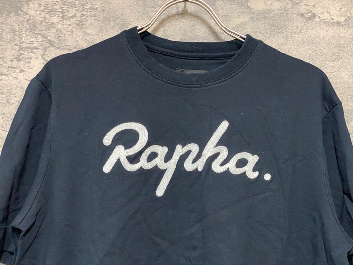 KI004 ラファ Rapha LOGO T-SHIRT 半袖 Tシャツ 紺 S