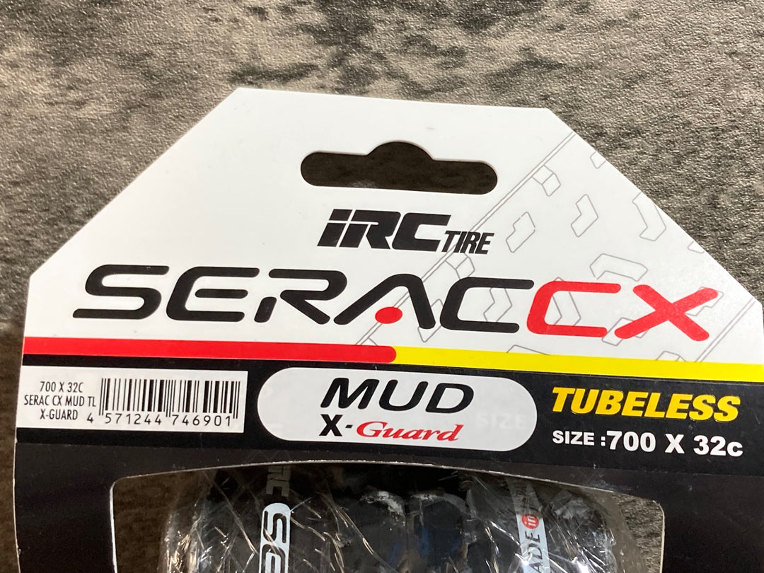 KA663 iRC SERAC CX MUD TUBELESS チューブレス タイヤ 700x32C 1本