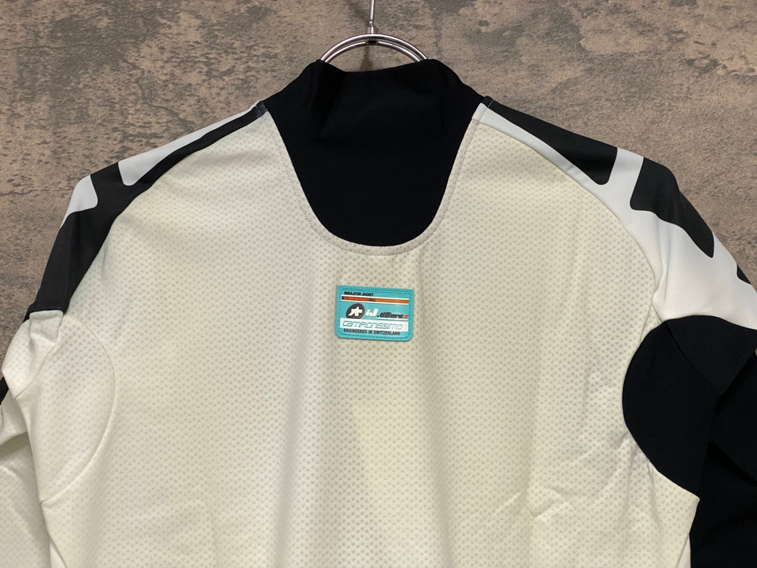 JQ161 アソス assos iJ tiburu 4 長袖サイクルジャージ 白黒 M 裏起毛