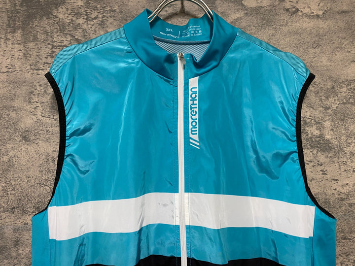 JJ724 モーゼン MORETHAN サイクルベスト 水色 3XL