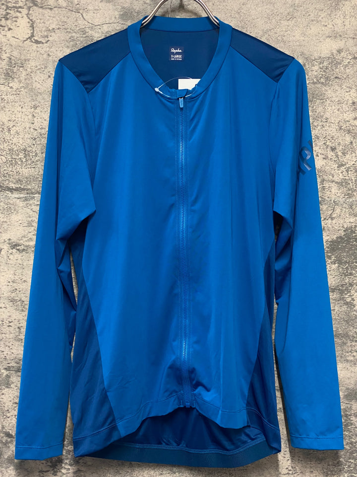 KL765 ラファ Rapha MEN'S PRO TEAM LONG SLEEVE LIGHTWEIGHT JERSEY 長袖 サイクルジャージ 青 XL