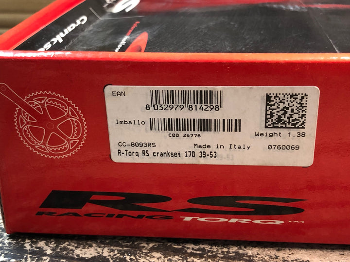 JR695 フルクラム FULCRUM RACING TORQ RS クランクセット 53/39T 170mm