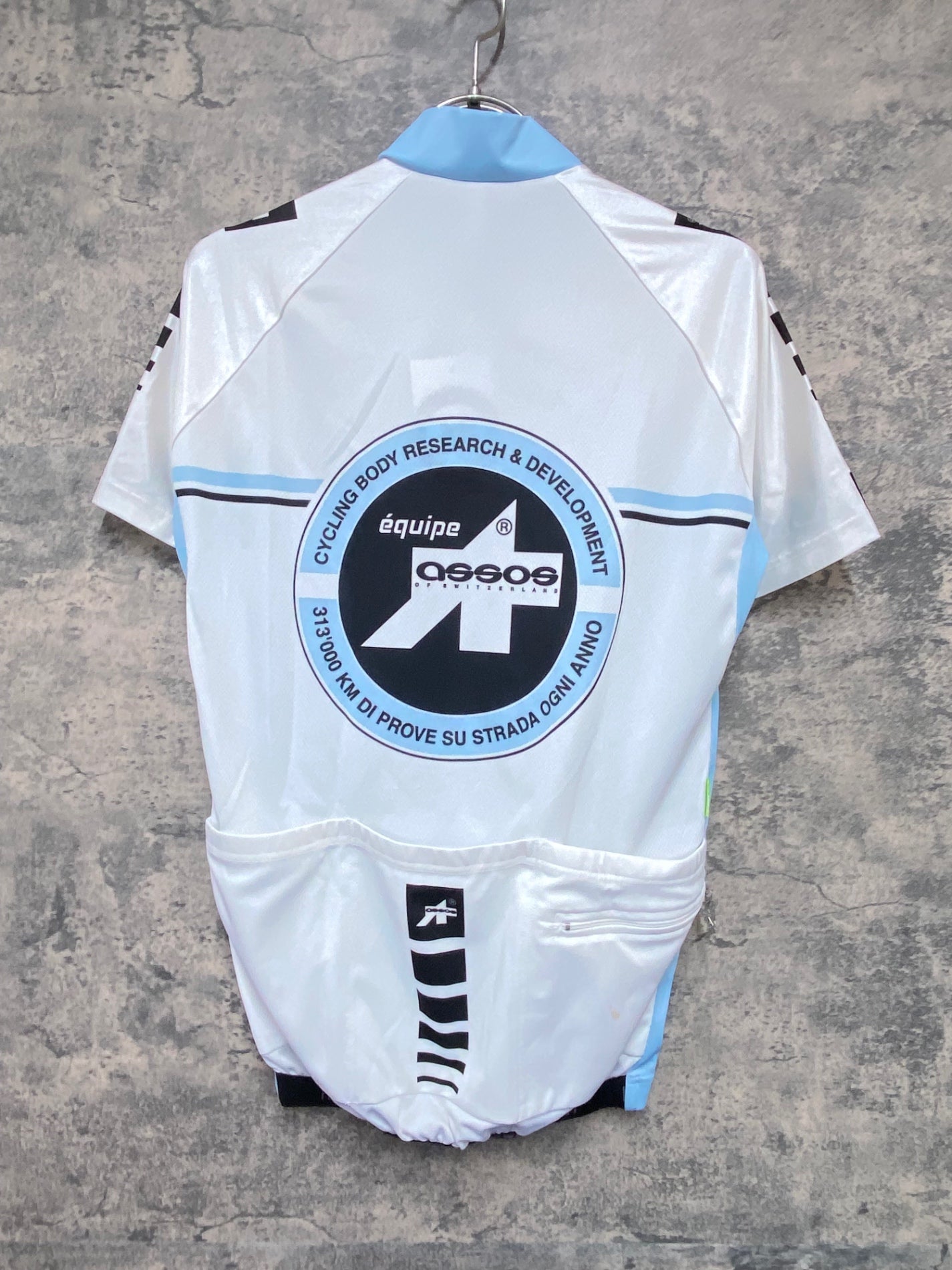 KA778 アソス Assos 半袖 サイクルジャージ 白 水色 M – BICI AMORE