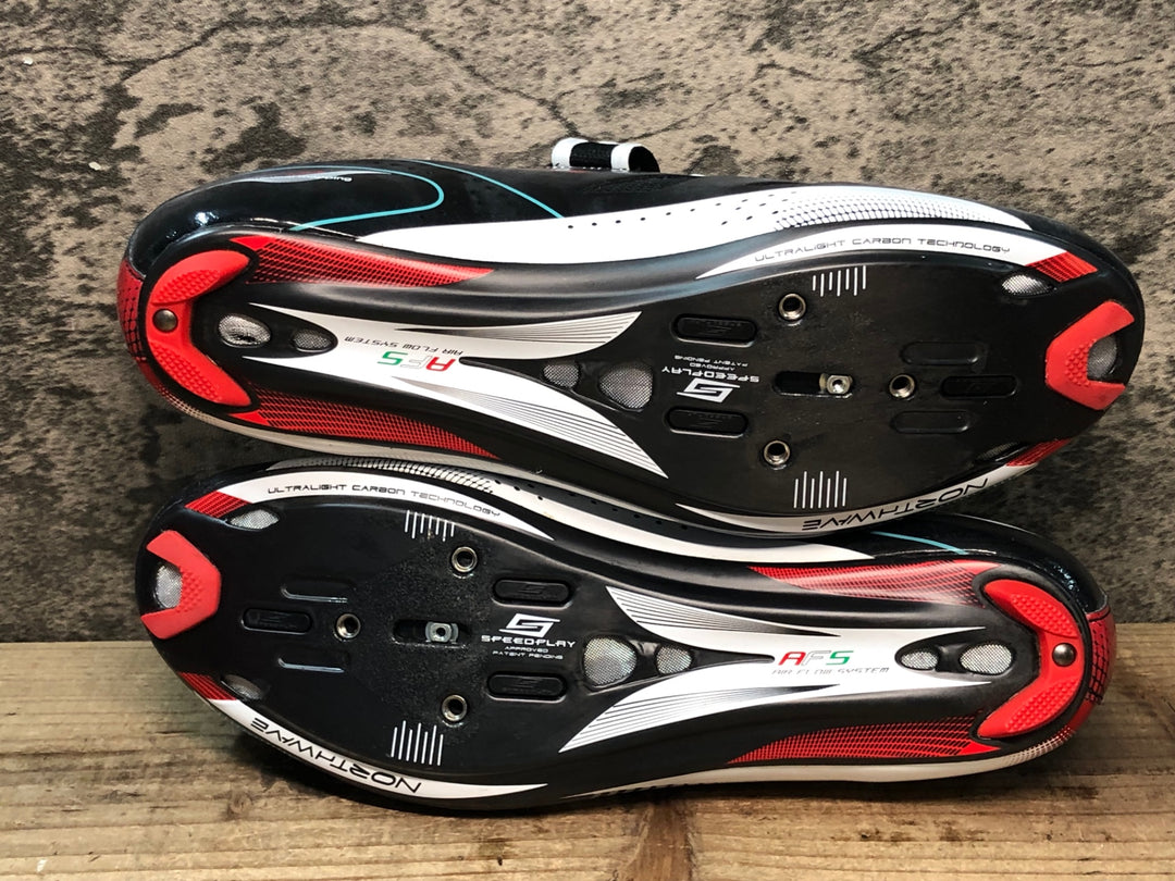 JR506 ノースウェーブ NORTHWAVE EXTREME ビンディングシューズ 黒赤白 EU40