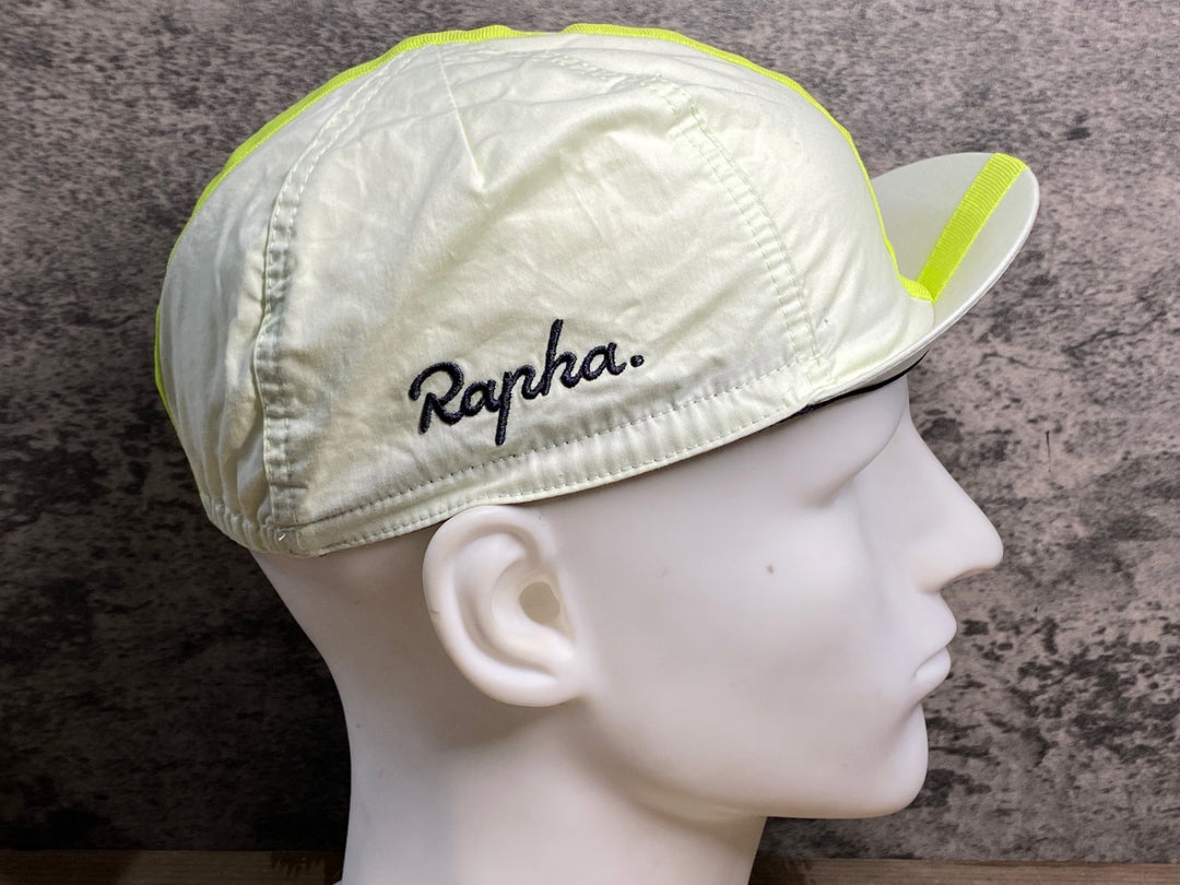 JH260 ラファ Rapha CAP サイクルキャップ 黄緑 M-L