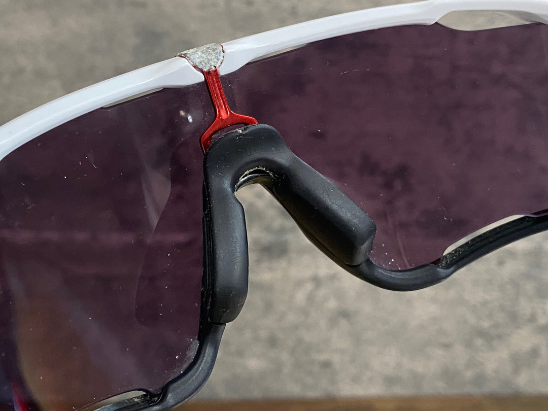 KL069 オークリー OAKLEY JAW BREAKER サングラス アイウェア 白 PRIZM 使用感あり