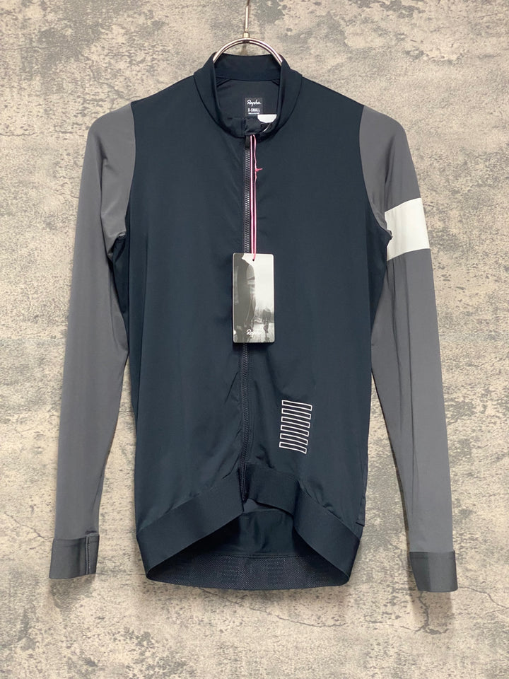 JW752 ラファ Rapha PRO TEAM LONG SLEEVE TRAINING JERSEY 長袖 サイクルジャージ 紺 グレー XS