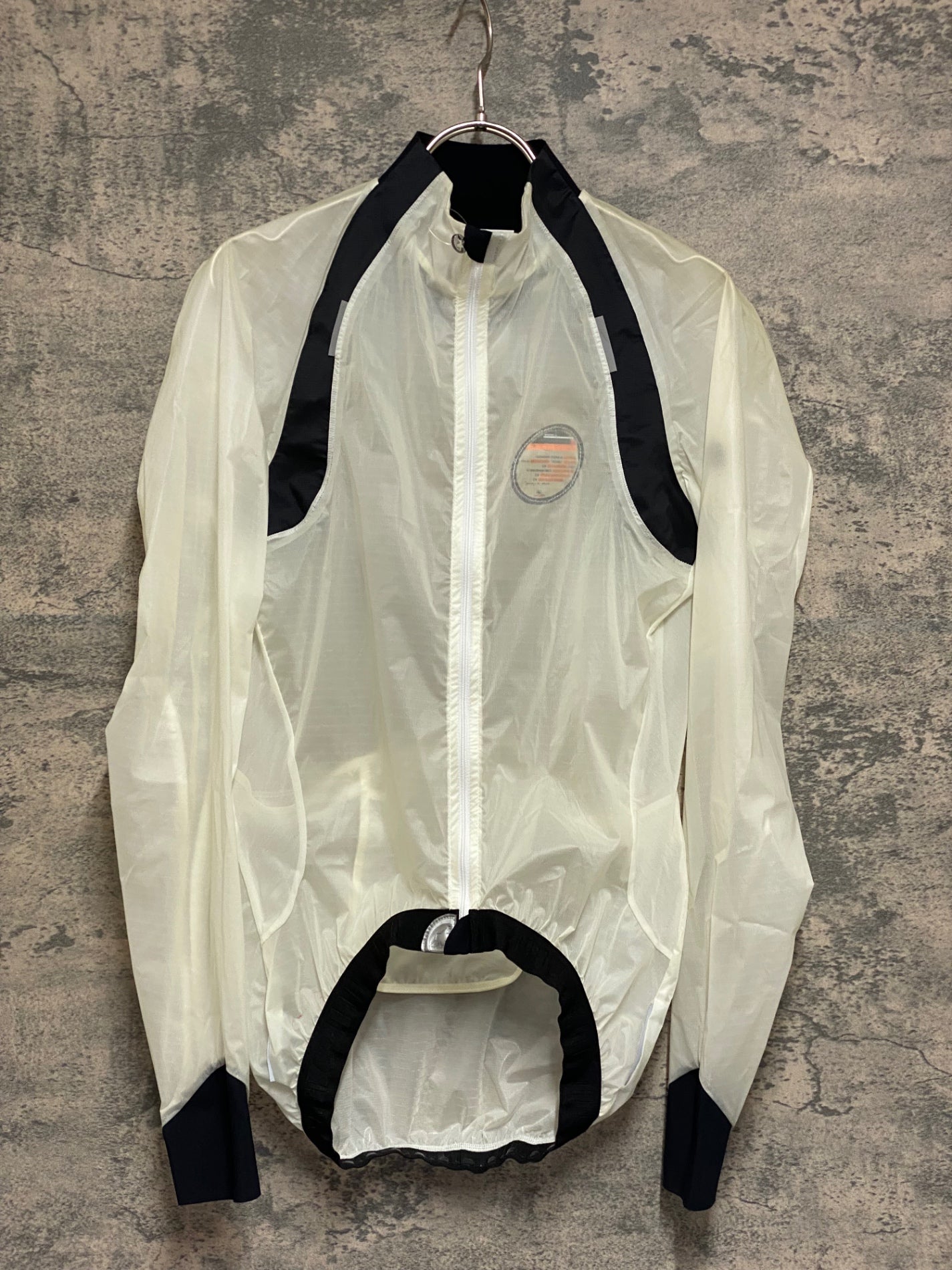 JS268 アソス ASSOS sJ.climaSchutz 長袖 ウィンドブレーカー 白 黒 XS