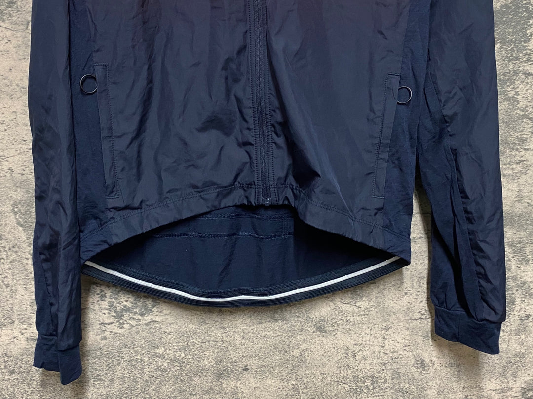 KE817 ラファ Rapha LONG SLEEVE WINDBLOCK JERSEY 長袖 サイクルジャージ L 濃紺