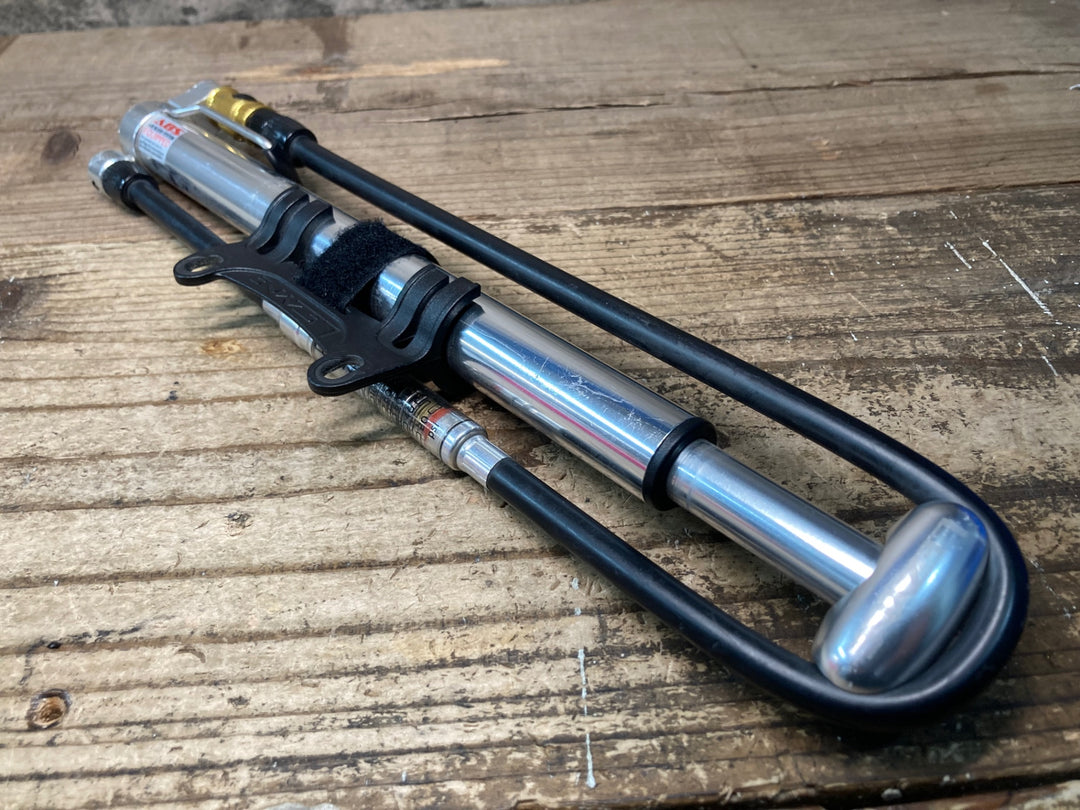 JM619 レザイン LEZYNE MICRO FLOOR DRIVE HVG 空気入れ ポンプ シルバー ※ガリ傷