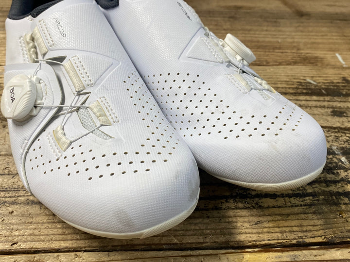 KA967 シマノ SHIMANO RC3 SHRC300M W01 S ビンディングシューズ 3穴 BOA 白 EU40 ※傷