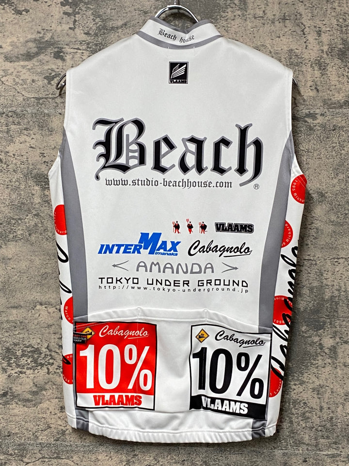 JT521 パールイズミ PEARL iZUMi サイクルベスト ジレ 白 M 裏起毛