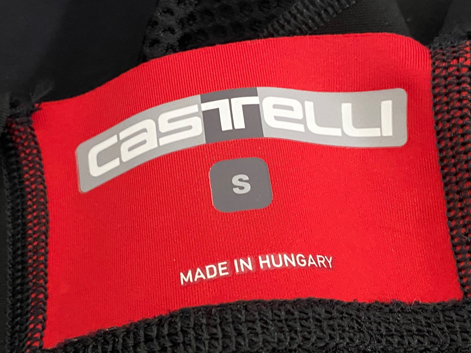 KG816 カステリ CASTELLI ロッソコルサ ROSSO CORSA ビブタイツ 黒 S