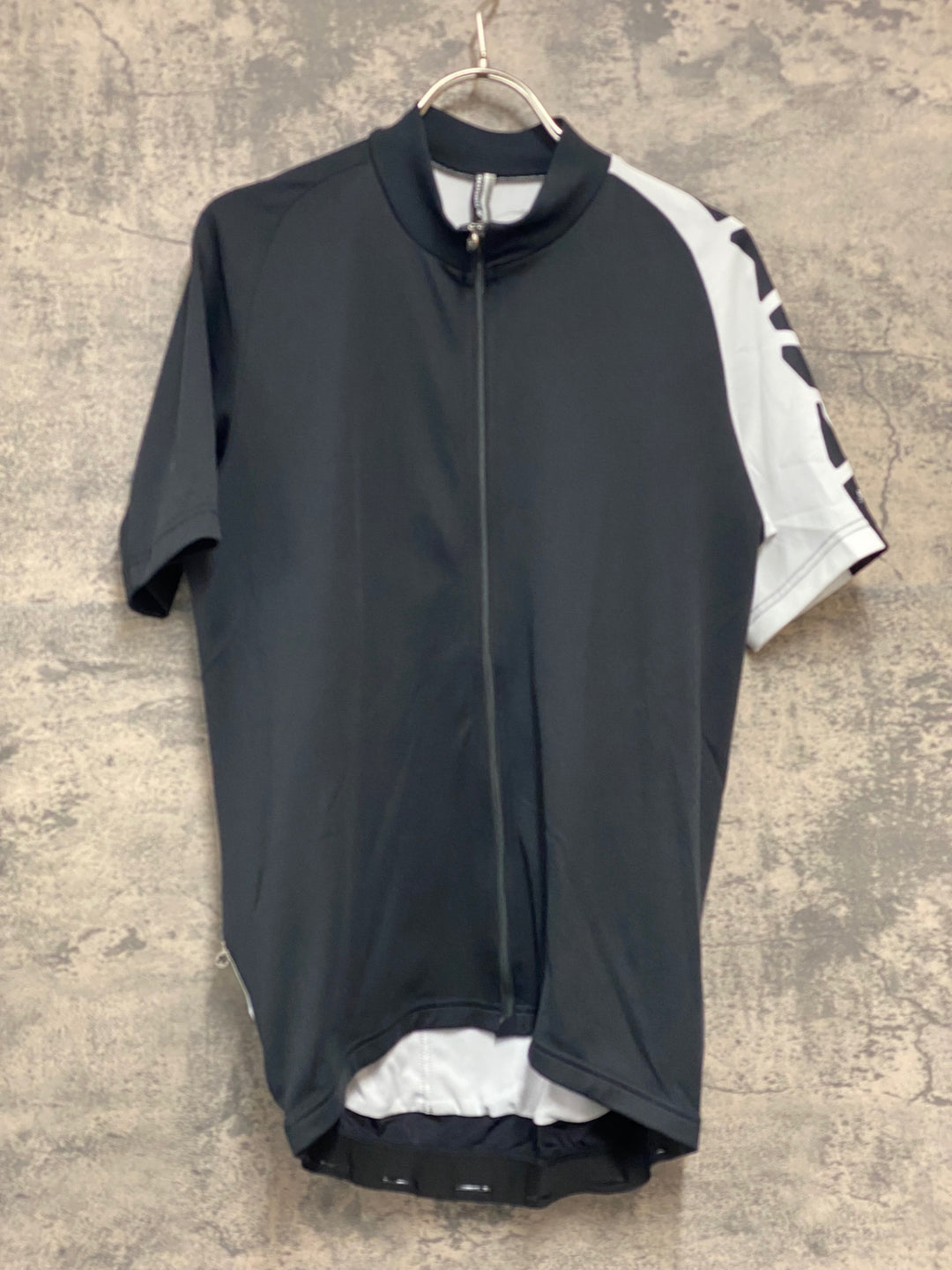 JY642 アソス ASSOS 5S.MILLE EVO7 半袖 サイクルジャージ 黒 白 L
