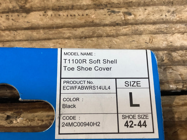 KA065 シマノ SHIMANO トーシューズカバー 黒 L 裏起毛