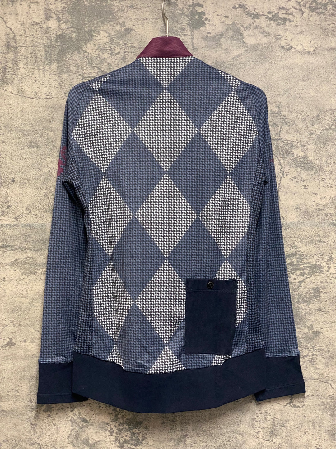 JO542 カペルミュール KAPELMUUR 長袖 サイクルジャージ 紺 白 千鳥 S 未使用