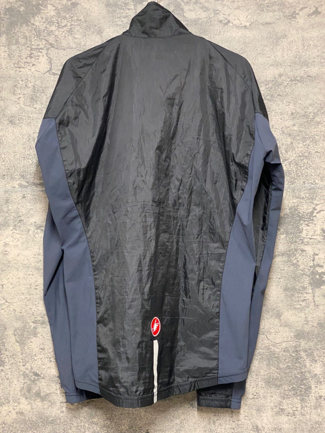 KD014 カステリ CASTELLI 長袖 ウインドブレイカー 黒 グレー L