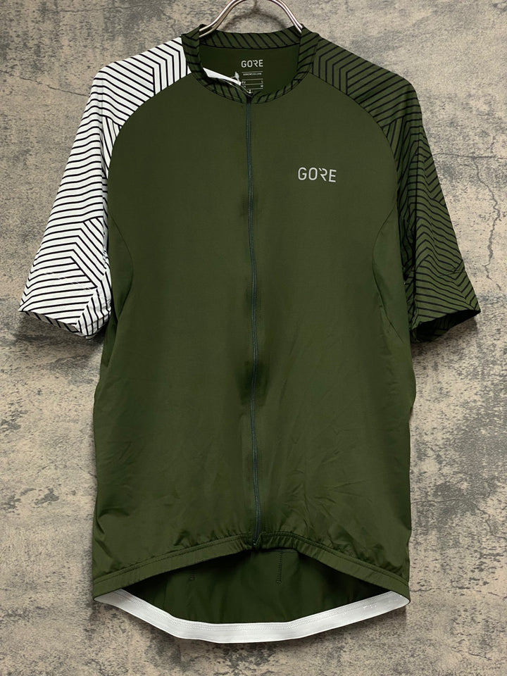 JZ001 ゴア GORE 半袖 サイクルジャージ 深緑 EU Lサイズ
