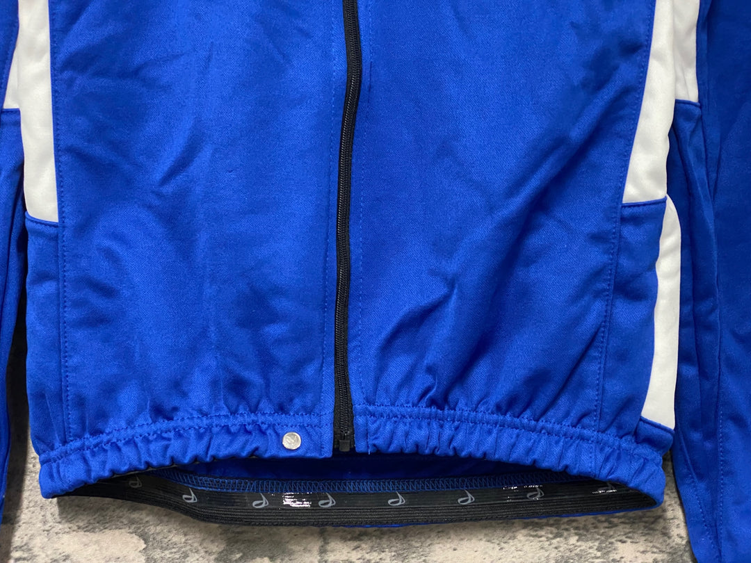 KF484 dhb 長袖 サイクルジャージ 青 S 裏起毛