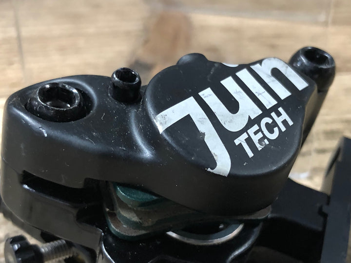 JS37 ジュイン Juin TECH F1 ハイブリッド ディスクブレーキ キャリパー ブラック フロント 機械 油圧