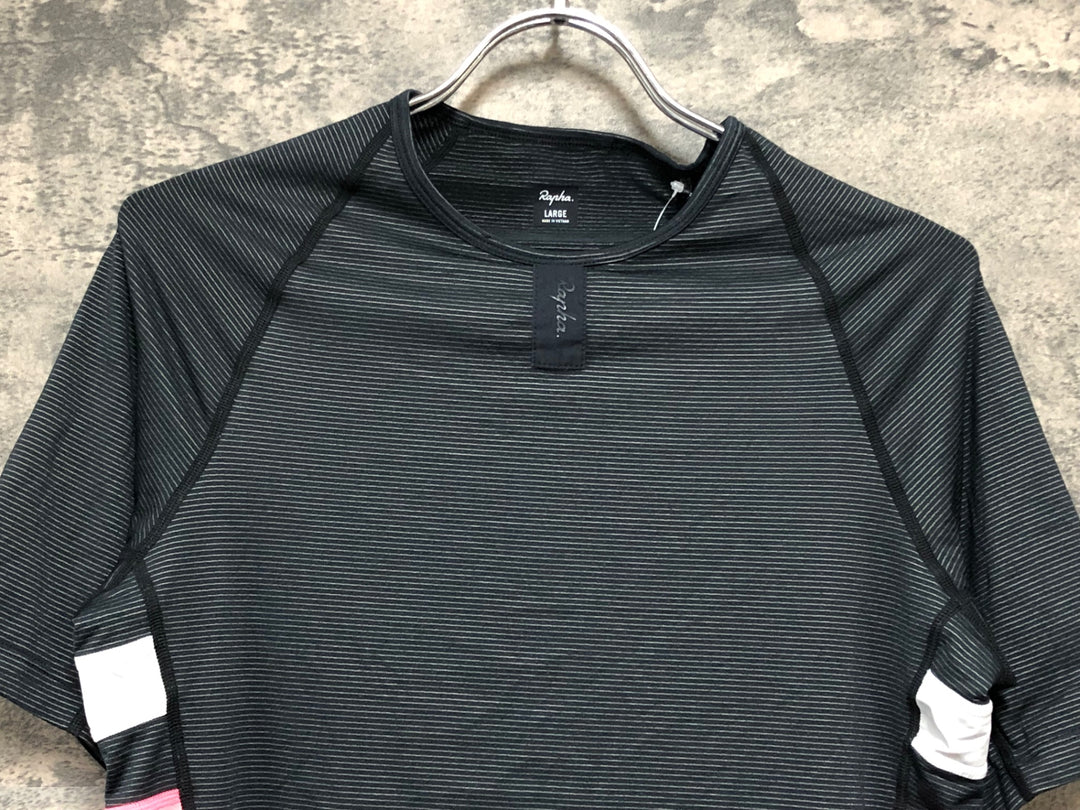 KE030 ラファ Rapha BREVET BASELAYER 半袖 ベースレイヤー 黒 L