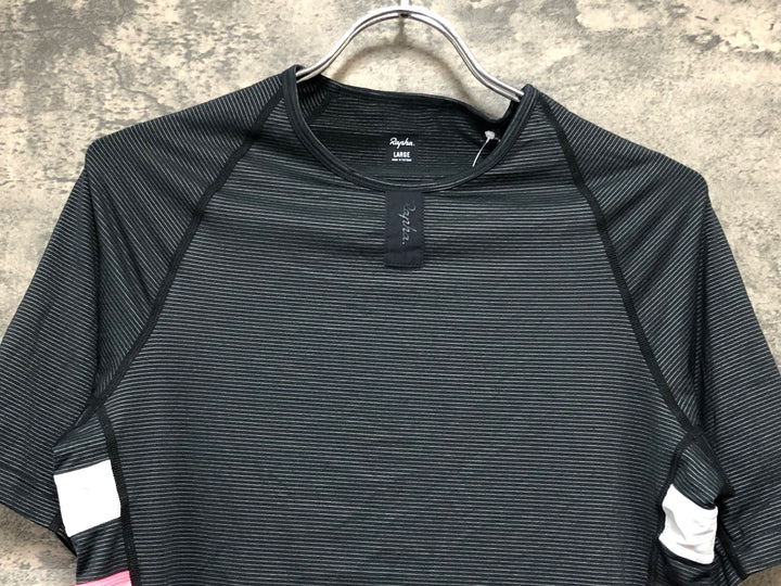 KE030 ラファ Rapha BREVET BASELAYER 半袖 ベースレイヤー 黒 L