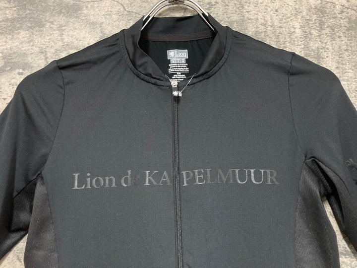JW662 リオンドカペルミュール Lion de KAPELMUUR 半袖 サイクルジャージ 黒 白 M