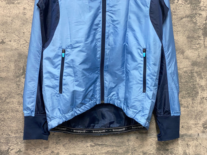 KG089 ルコックスポルティフ le coq sportif 長袖 ウインドブレーカー 青 M