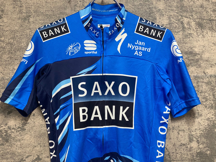 JV215 スポーツフル sportful 半袖 サイクルジャージ 青 M SAXO BANK
