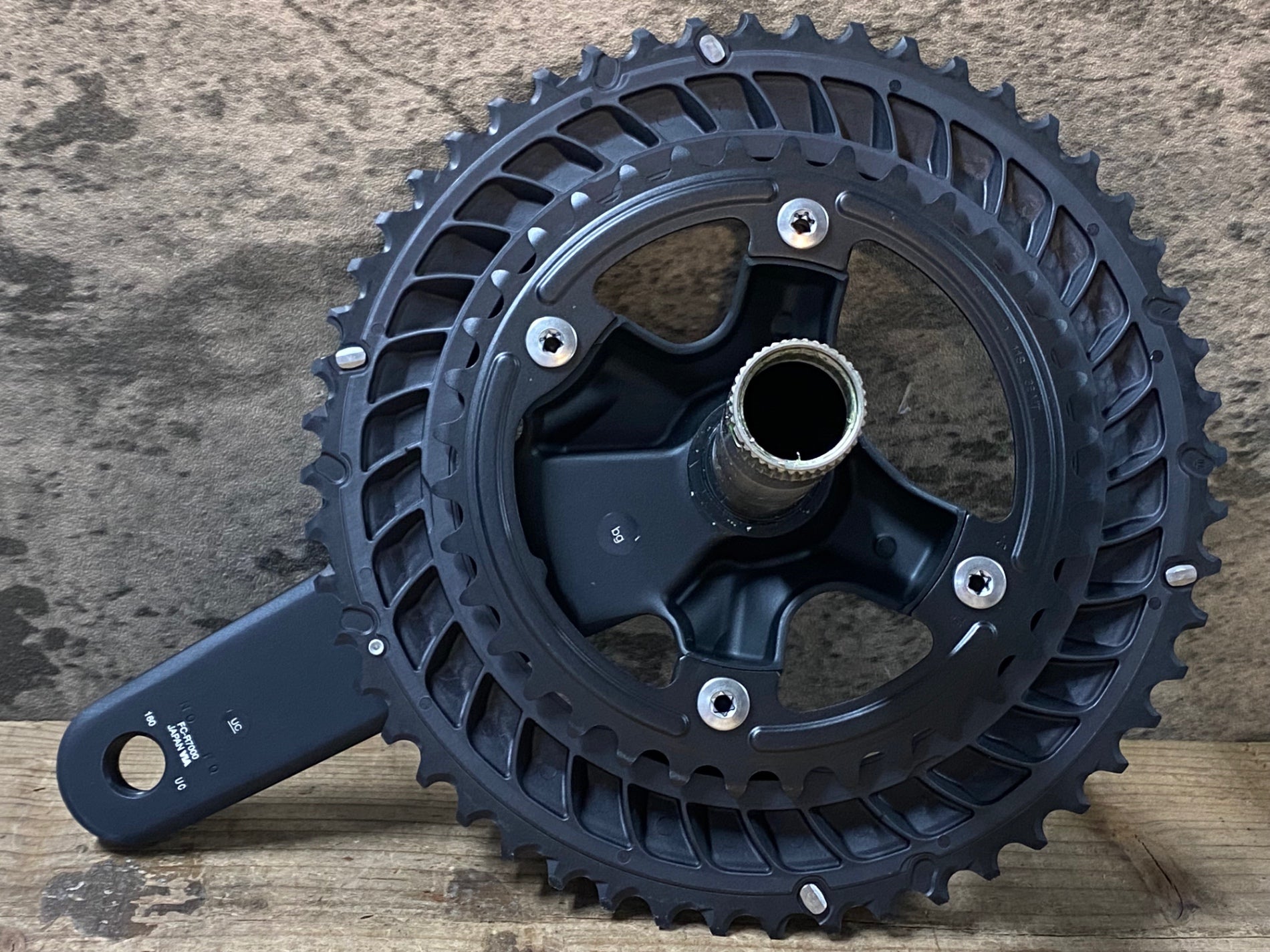 JR642 シマノ SHIMANO 105 FC-R7000 クランクセット 52/36T 160mm 黒