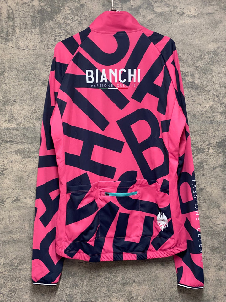 KA079 ビアンキ BIANCHI 長袖 サイクルジャージ ピンク XL