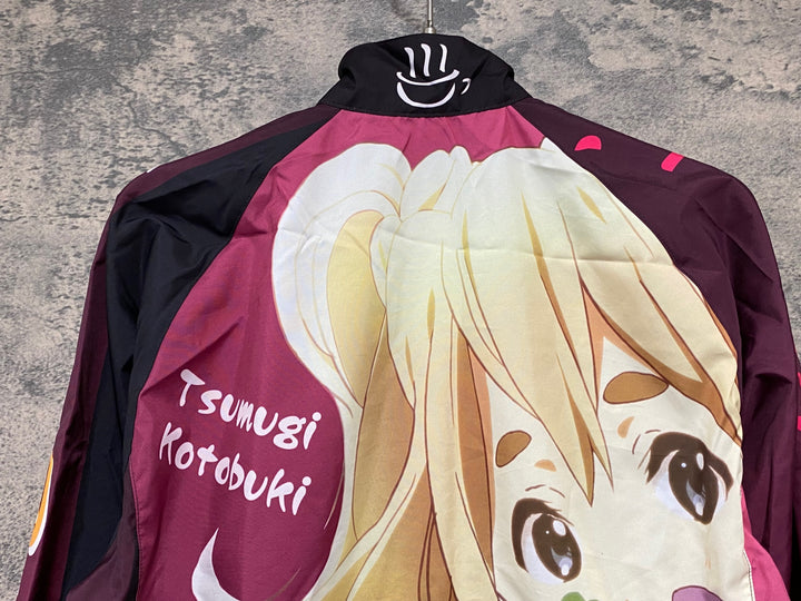 KD858 モノクローバー MONOCLOVER 長袖 ウィンドブレーカー バーガンディ S けいおん！琴吹紬 Birthday ver.
