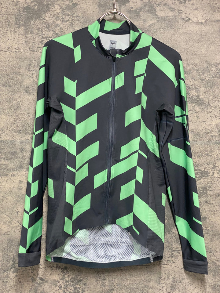 JG267 ラファ Rapha PRO TEAM LONG SLEEVE JERSEY 長袖 サイクルジャージ 緑 M